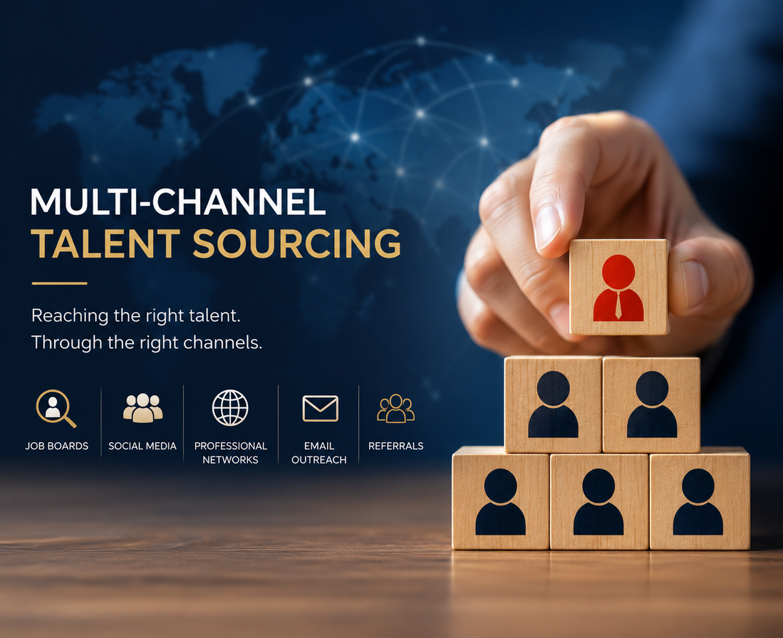 Recruiter searching for candidates on multiple platforms